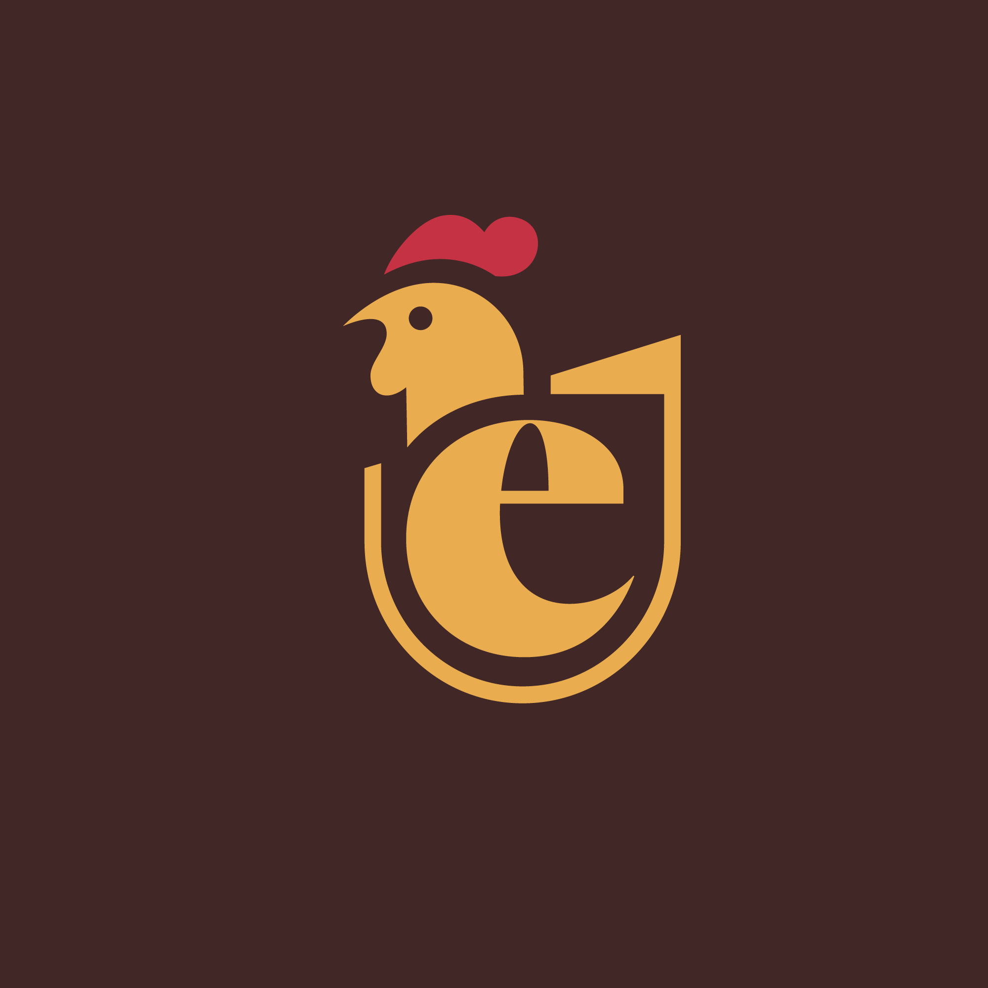 Isotipo ecosancho fondo granate