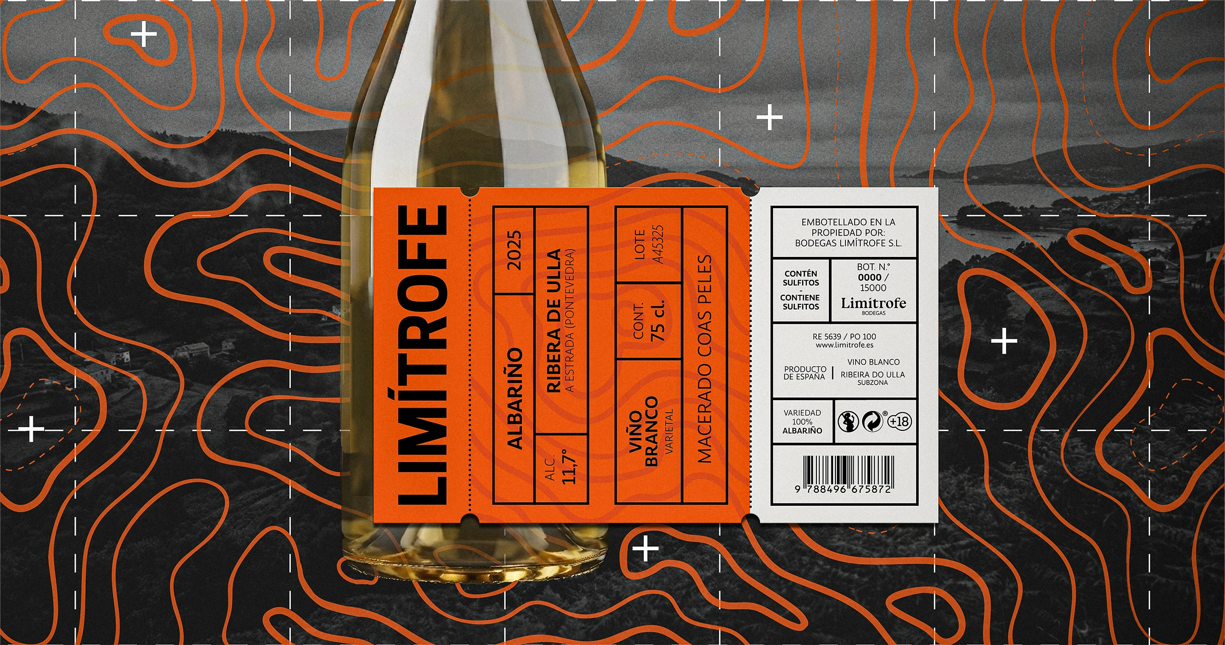 Explicación etiqueta vino Limítrofe